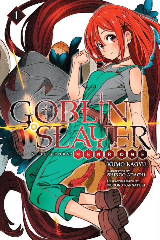 Goblin Slayer Year One novela ligera, portada oficial.