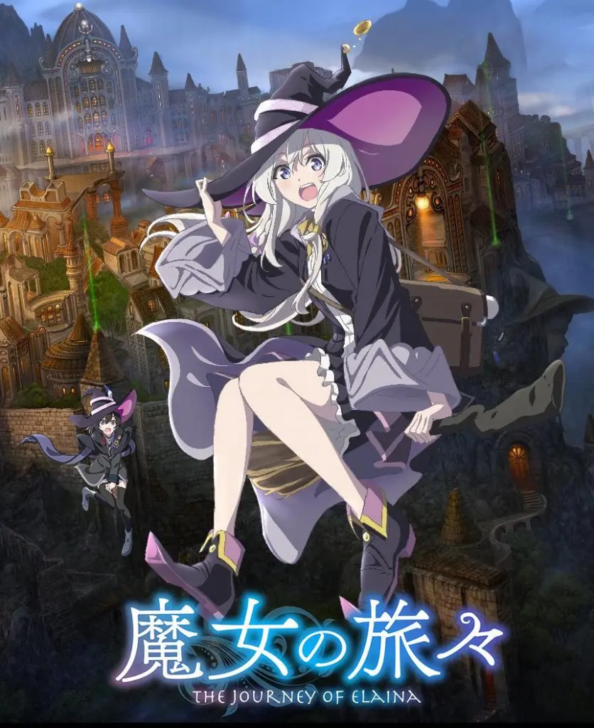 Majo no Tabitabi Novela Ligera, portada oficial.