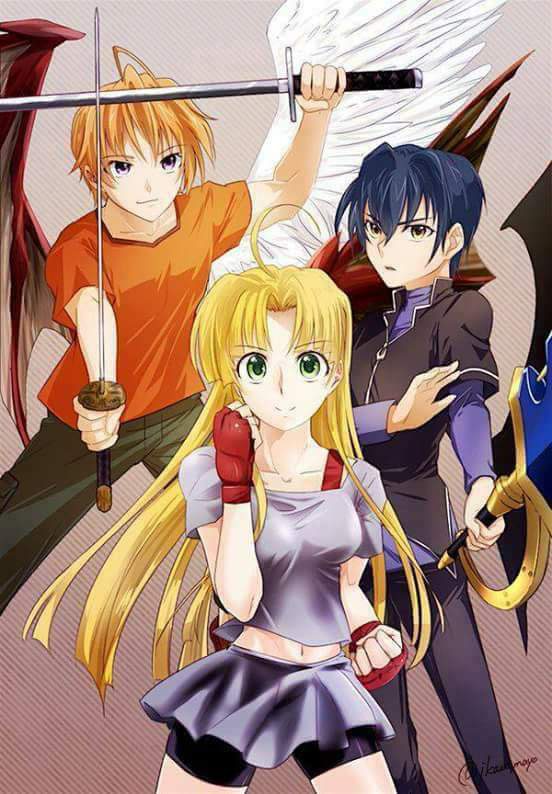 Highschool DxD SS EX Novela, portada oficial.